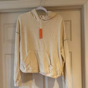 Sundry Cream Fleece Hoodie Sz 2.  NWT